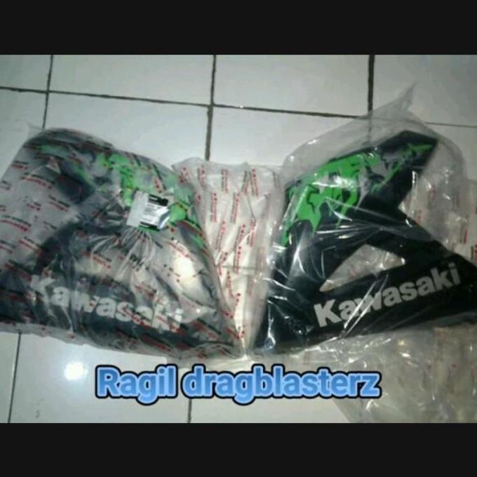 fairing bawah new ninja rr hijau batik 2013 orinal