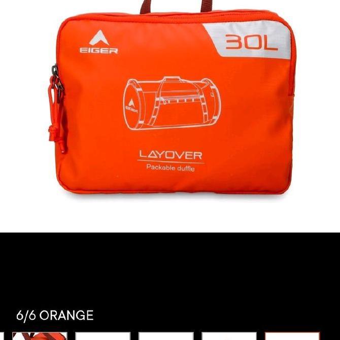 NEW Ransel Eiger LAYOVER 30 Duffle Bag Orange