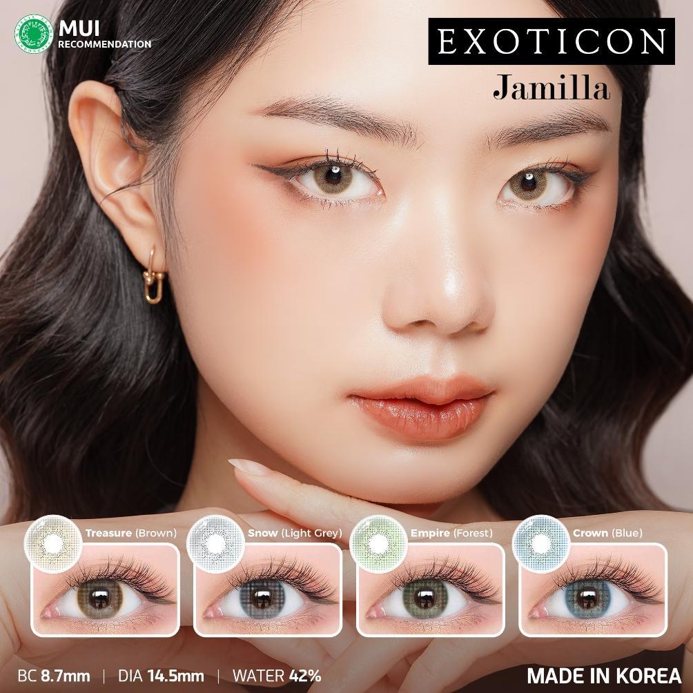 NEW Exoticon Softlens Jamilla Varian Treasure | Snow  |  Crown |  Empire | Soflens Korea [terbaik][t
