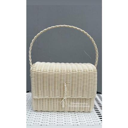 tas anyam jinjing rotan sintetis DISKON