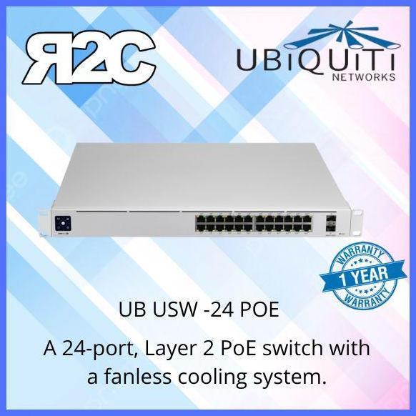 Rembosyah - Ubiquiti Usw-24-Poe 24-Port Managed Poe Switch