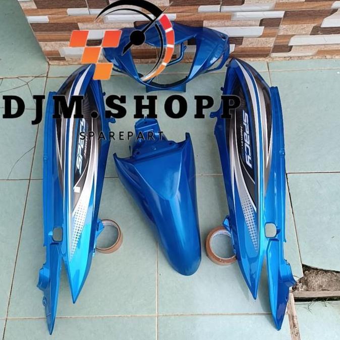 cover full body halus honda spacy biru
