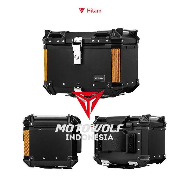 Motowolf Top Box Case Pannier Aluminium Alloy Wateroof 0712
