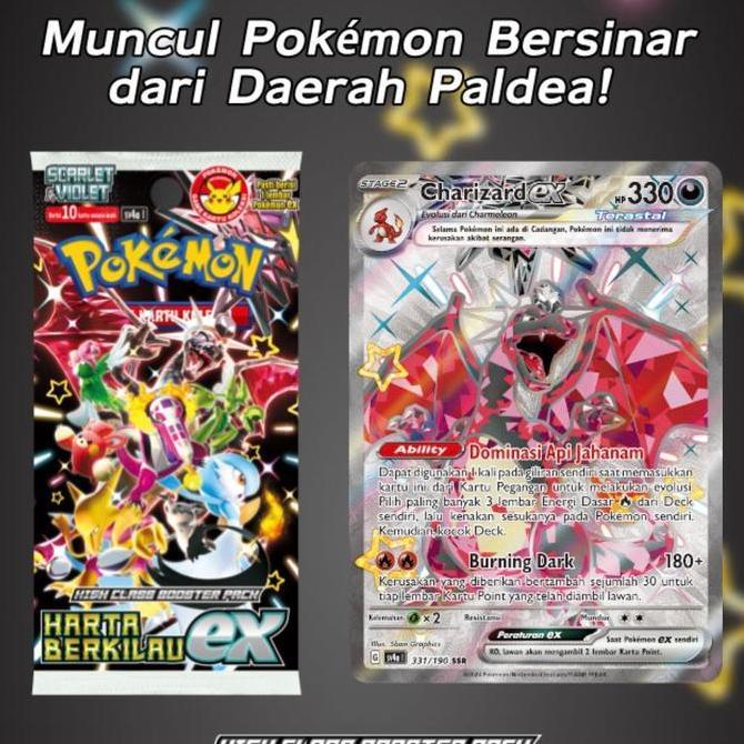 Rembosyah - Harta Berkilau Ex Sv4A Booster Pack Pokemon Tcg Indonesia Card Kartu Langka Original Cha