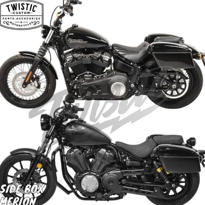 Side Box Side Bag Boks Bracket Rack Tas Samping Pannier Merion Touring Edition Motor Universal Custo