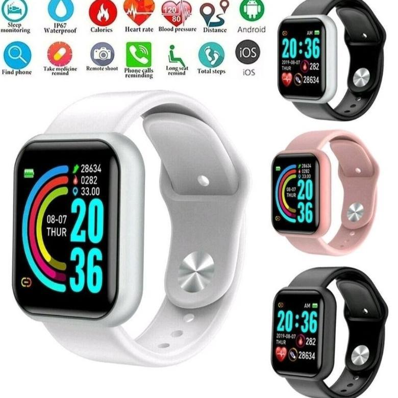 BEST DEALS Smart watch Y68 / smart watch sport Y68 / smart watch pintar/ jam tangan android / jam ta