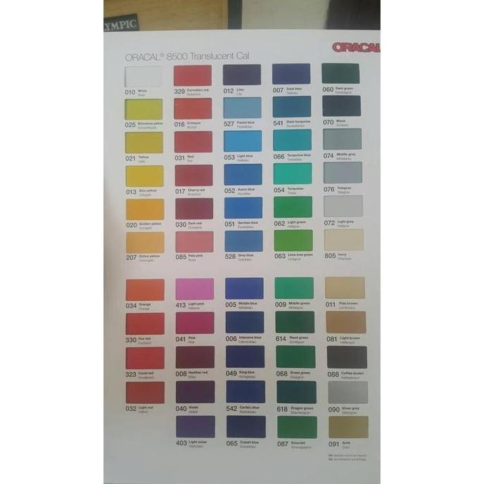 Paper- Sticker Oracal 8500 Translucent Cal