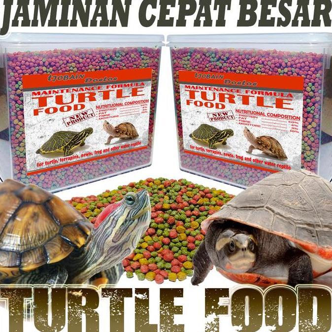 Turtle pelet food makanan pakan kura brazil res aligator cst ast 1 kg