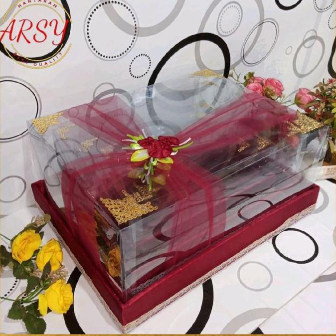 B1baylamon - Box seserahan kotak hantaran seserahan pernikahan set mika lengkap isi 4 box tempat lam