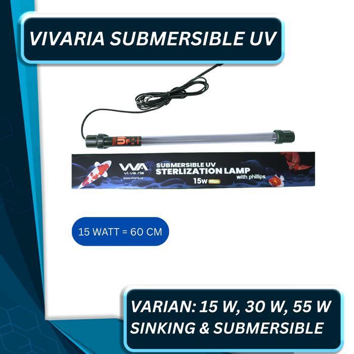 VIVARIA Lampu UVC Philips Kolam Ikan Koi Ultraviolet Lamp 15 30 55 W Watt