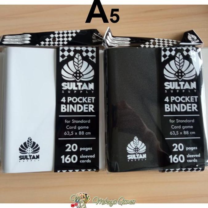 Sultan 4-Pocket A5 Binder 4p 8p 160 Kartu