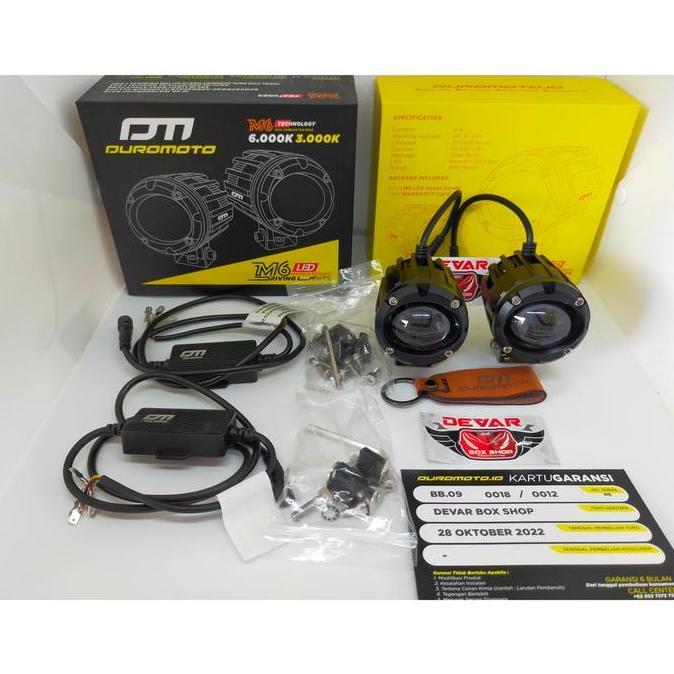 HARGA DISC - DUROMOTO M6 Lampu Foglamp Mobil Motor Lampu Sorot Duromoto M6