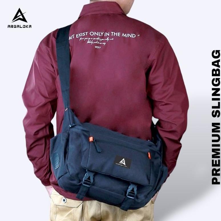 ARGALOKA Tas Selempang Sling Bag Pria Besar Tas Slempang Cowok Keren Termurah