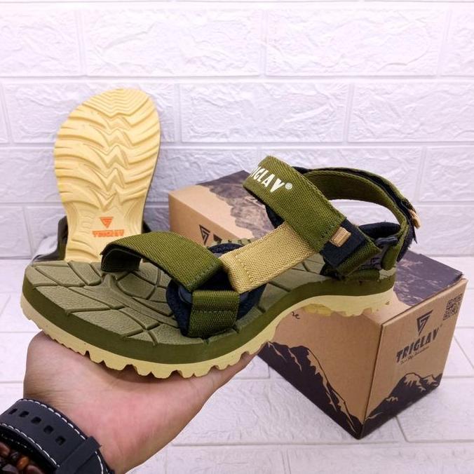 Sepatu Pria Sepatu Sandal Triglav Gunung Premium Ori Sendal Jepit Pria Dewasa Bahan Karet Sandal Out