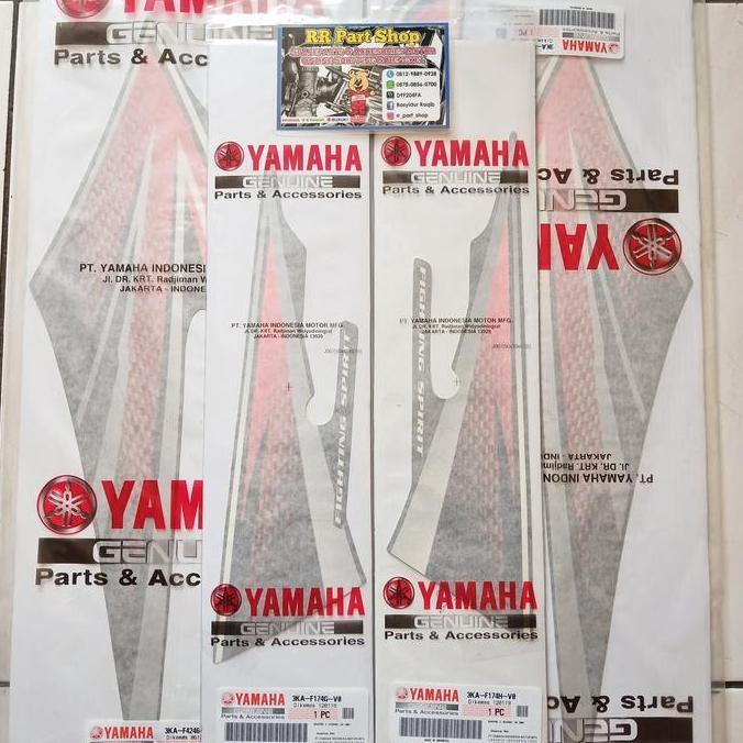 List Striping Set Komplit Merah Rx King 2003-2004 Orinal Yamaha New