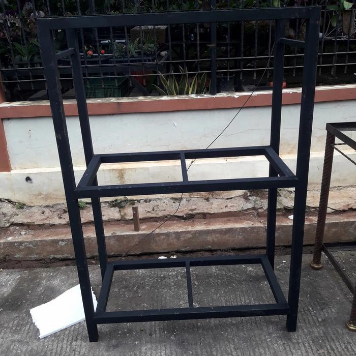 rak aquarium 70x40 spasi 55 cm besi holo 4x4 .3 susun