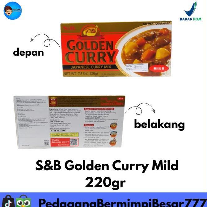 TERBARU [PBB] S&B Golden Curry Mild 220gr | Bumbu Kari Jepang Mild | Japanese Curry Sauce Mix | Kare