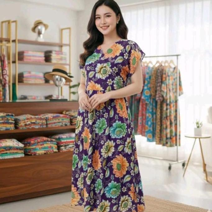 DASTER SLEMPANG KENCANA UNGU  LD 105cm -110 cm LABEL BIRU