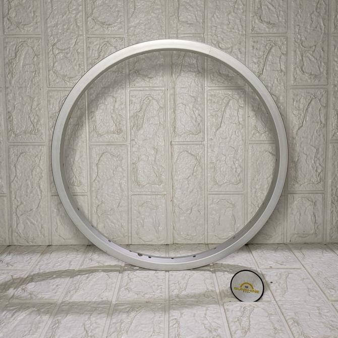 Velg Rims 18 Alloy Silver Rim Lubang 28H Valve AV Bisa V dan U-Brake Sepeda Anak BMX Mini Lipat Seli