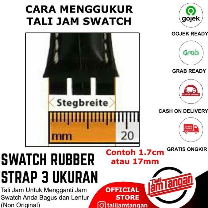 19mm Swatch Croco Leather Strap Tali Jam Swatch Kulit