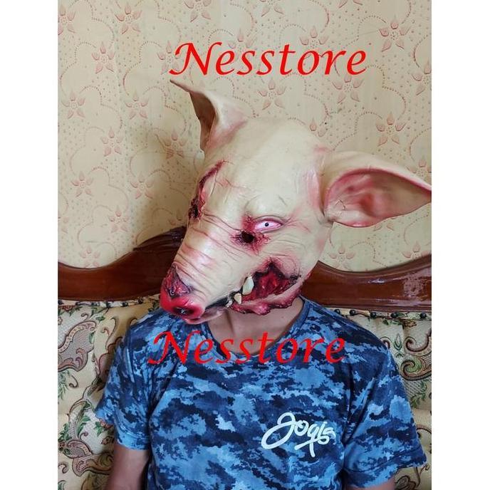 TOPENG Halloween BABI JIGSAW SERAM FULL LATEX