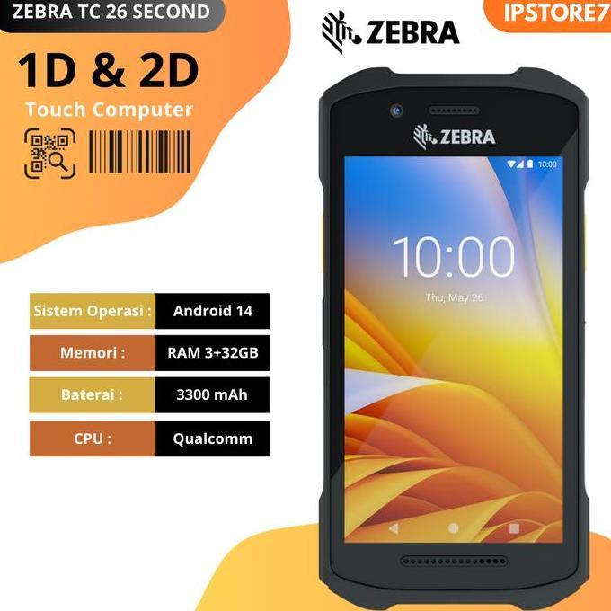 Terlaris Zebra Tc26 Tc 26 Hp Scanner Android Kualitas Premium Harga Terbaik - Second Normal