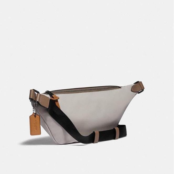 [ORIGINAL] COACH Rivington Belt Bag In Colorblock With Coach Patch