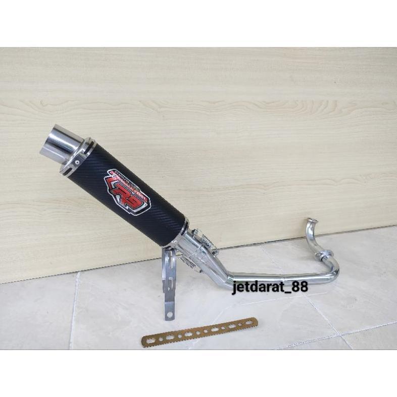 Grade Ori Knalpot Racing R9 Mugello Karbon Untuk Motor Matic Honda/All Honda Matic.Beat Karbu.Beat F