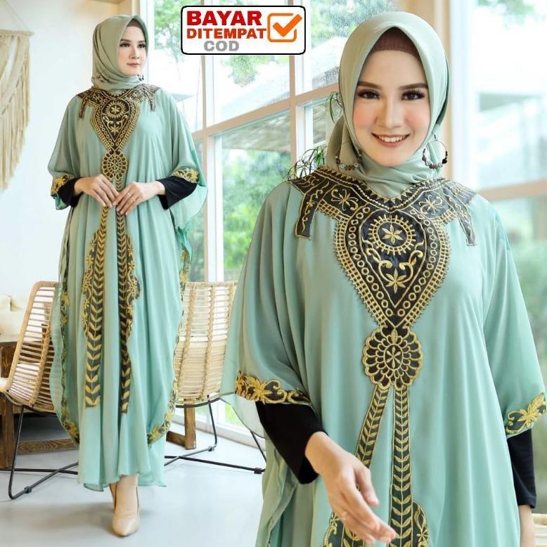 terbaru dress / kaftan / wanita / kaftan lebaran / kaftan lebaran 2023 mewah / ceruty / ceruti / dre