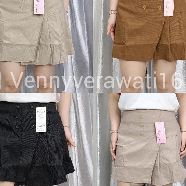 Rok Celana Pendek Jennie Stretch Tebal Simple Me/Rok Celana Pendek Wanita Stretch Tebal Simple Me