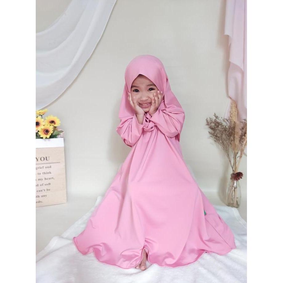 Okeajalah- Baju Gamis Anak Perempuan Baju Muslim Bayi Perempuan Umur 1 - 4 Tahun