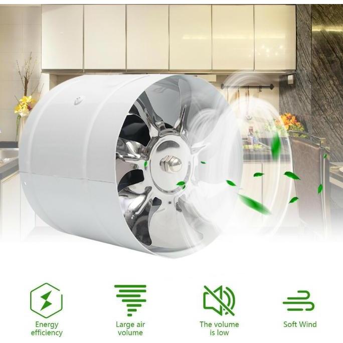 4Inch / 6Inch Inline Duct Exhaust Fan Booster Exhaust Blower
