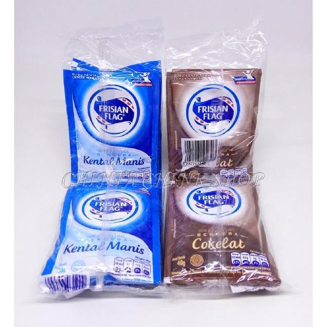 Cod,Sajabisa- Susu Bendera Kental Manis Sachet 1 Dus Isi 10 Sachet