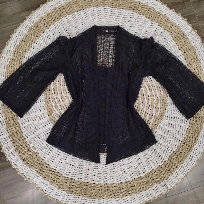 Baju Kebaya Brukat Lonceng Bali Wisuda Modern Murah Kebaya Bali Brokat Strait Tangan Lonceng 7/8 Dib