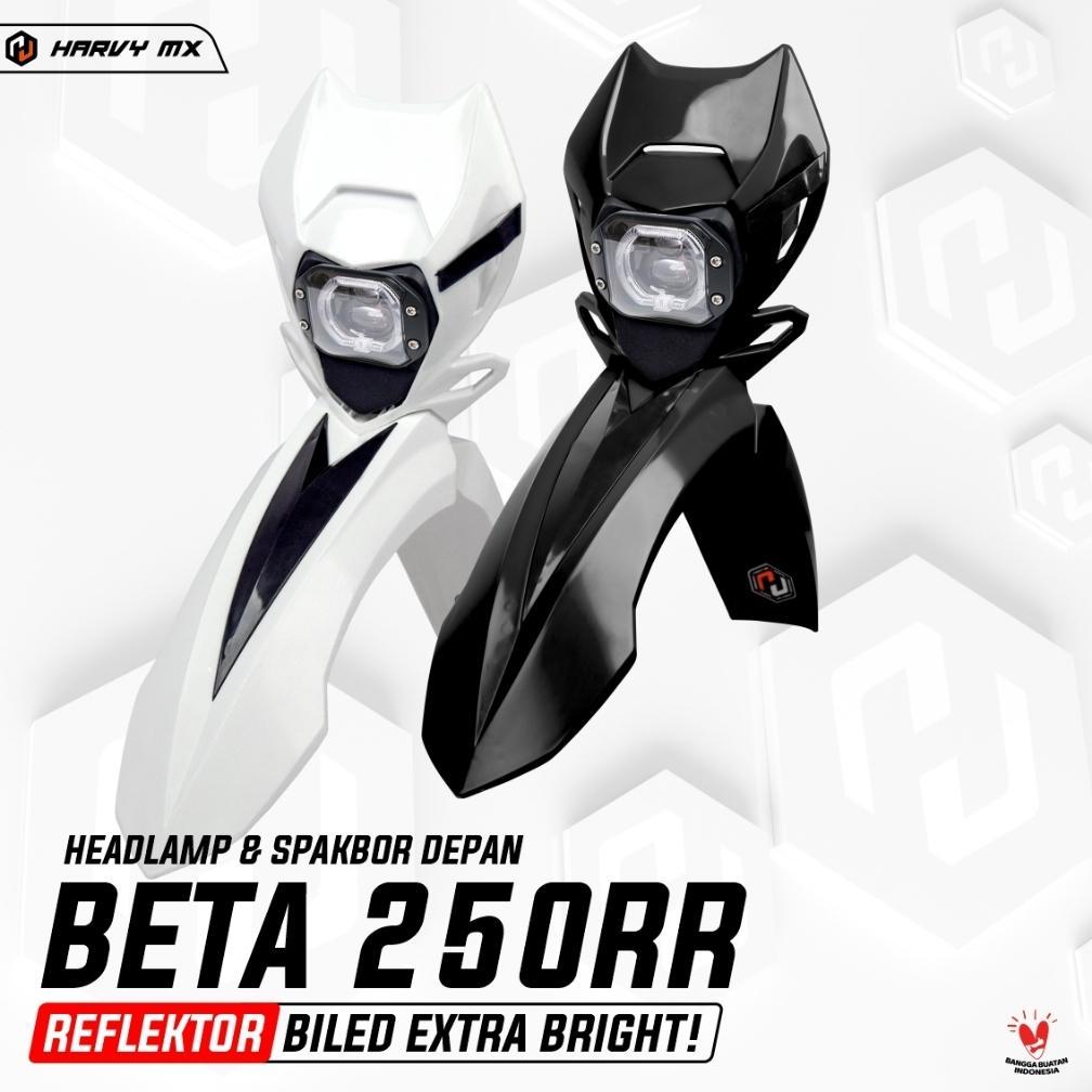 Spakbor Slebor Depan Headlamp BETA 250RR Twin Led HARVY MX Lampu Depan KLX 150 Bigfoot Dtracker CRF 