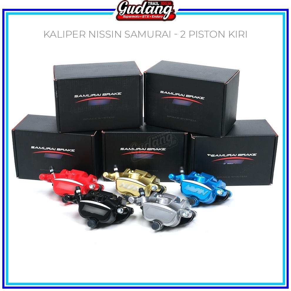 Kaliper Brake 2 Piston Rem Kanan Kiri Pala Babi Motor RX King Jupiter Ninja Satria Fu Mio J Mio Smil
