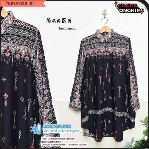 Daisy Tunik Wanita Oversize Jumbo Motif Baru Rayon Premium Hot Item