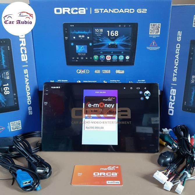 Head Unit Android ORCA 10 ORCA G3 RAM 4/128 GB NFC SUPORT KAMERA 360