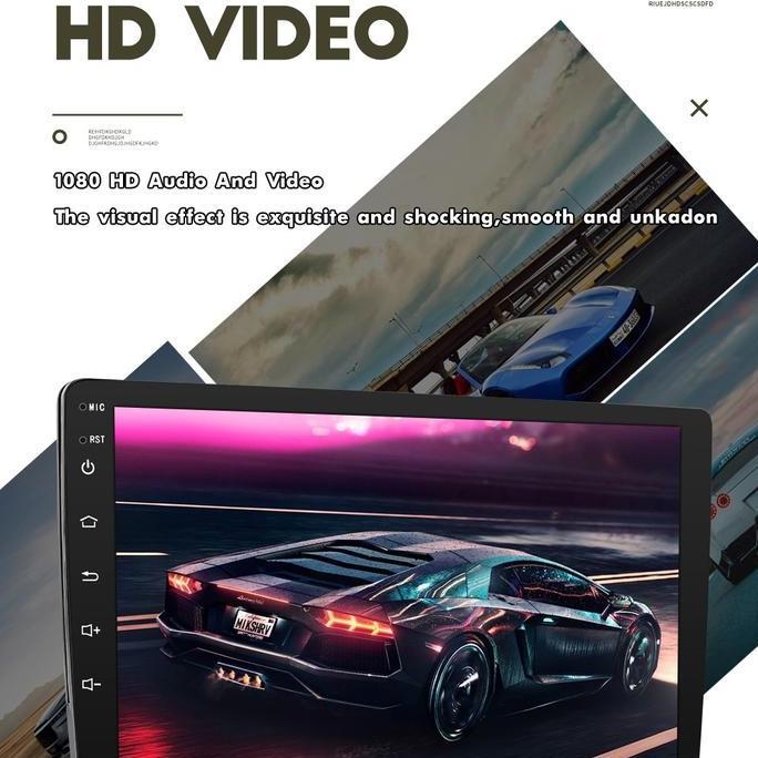 ESSGOO Head Unit Android 15 mobil 4G+128G 7/9/10 Inch Double Cooling Fan Kontrol Suhu Cerdas IPS Lay