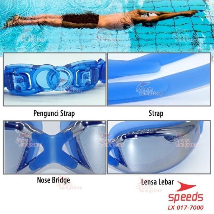 Ready stok Kacamata Renang Speeds Anti Fog & UV Protection LX-7000