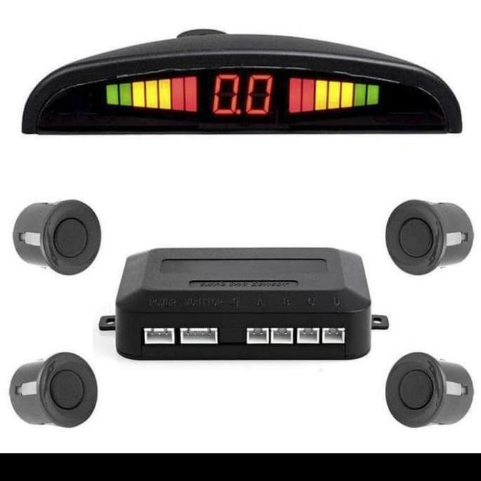 Sensor parkir mobil mundur + display 4 titik bunyi