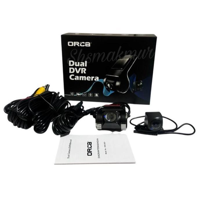 Kamera ORCA DVR DWS-6825, kamera parkir depan belakang, cctv mobil