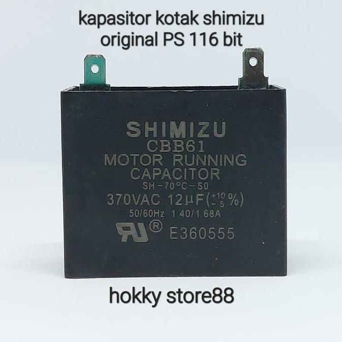 Otopic- Kapasitor Kotak Pompa Air Shimizu 12Uf Ps 116 Bit 12 Uf 370V
