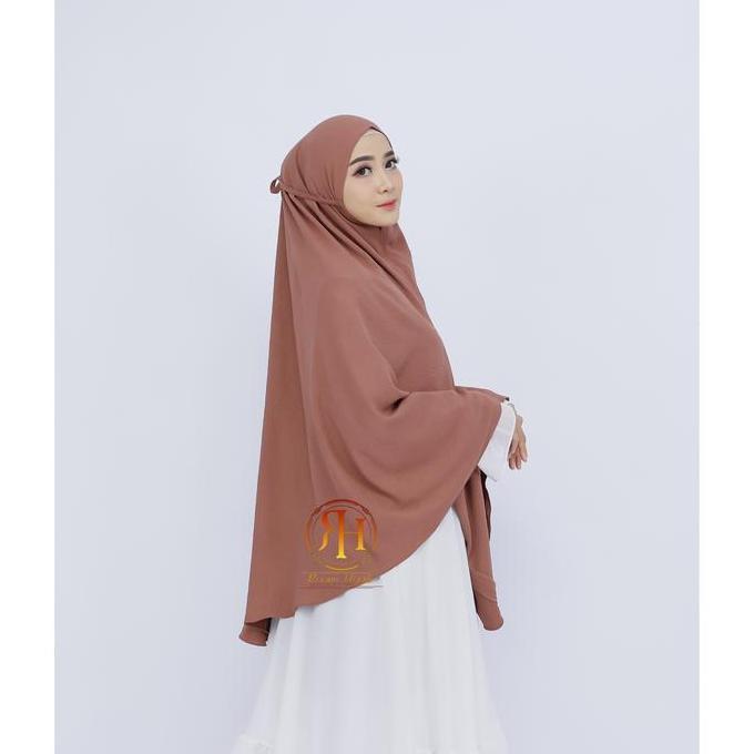 Heddosu- Hijab Cringkle Airflow Size Xxxl / Jilbab Bergo Non Ped / Kerudung Jumbo Muslim Instan Crin