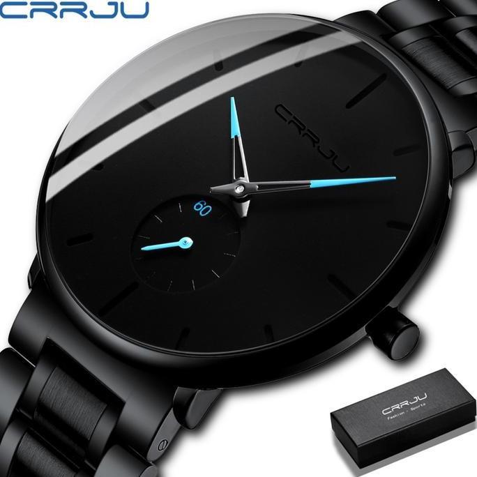 Boshi- Jam Tangan Pria Crrju Olahraga Model 2150 Fashion Penjualan Panas Jam Tangan Cowok Kuarsa Tah