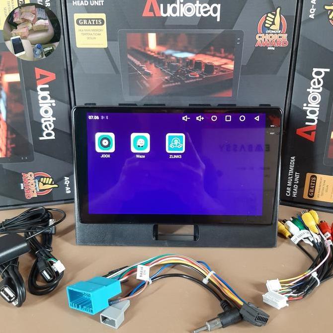 HEAD UNIT ANDROID WAGON / KARIMUN WAGON R ANDROID 9 INCH AUDIOTEQ INCELL BLACK SCREEN RAM 2/32 GB SU