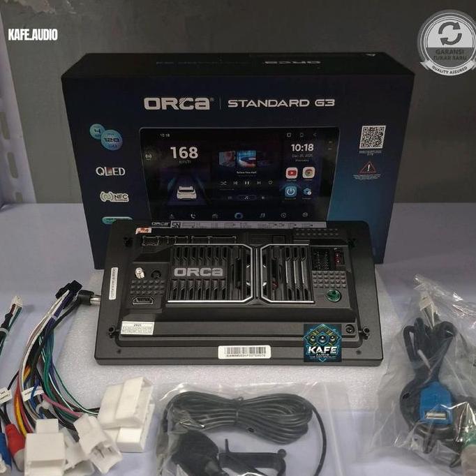 Head Unit Android Orca standard G3 9 Inch NFC Ram 4/128 GB /Support 360 / Headunit Mobil Orca