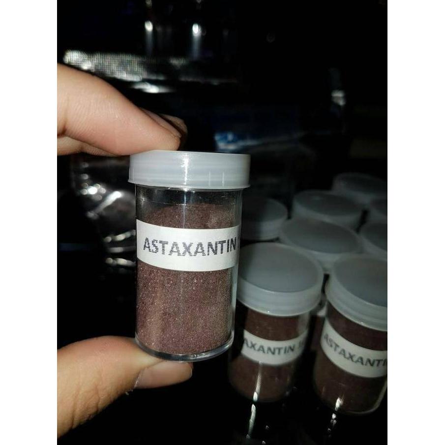 NEW ASTAXANTHIN 10GR BUBUK 100% ORI JEPANG (PEWARNA MERAH ALAMI IKAN) ORI
