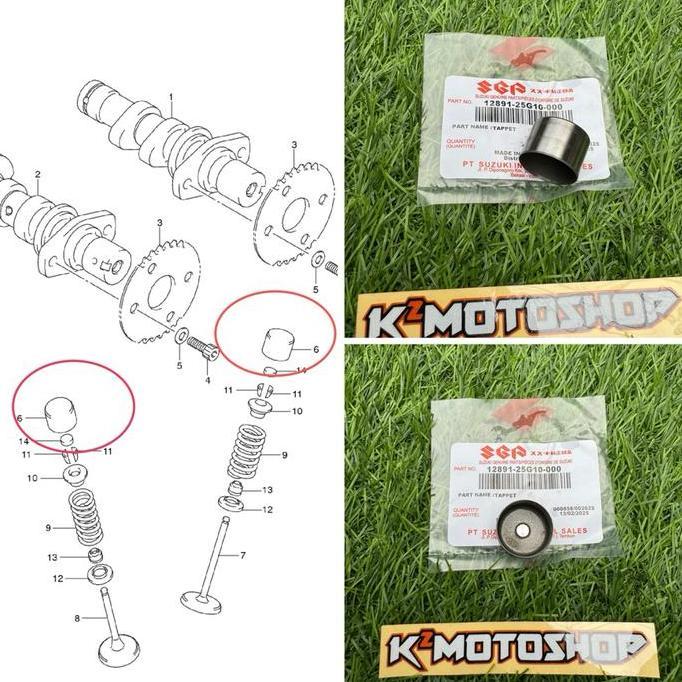 Tappet Rumah Tutup Sim Satria Fu Karbu Satria Fu Fi Suzuki Gsx R S 150 Raider Fi Original Sgp
