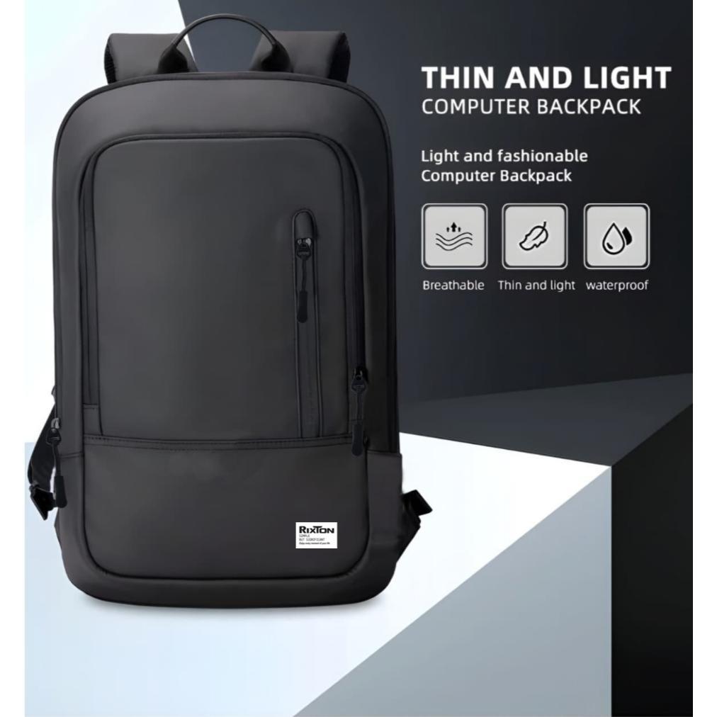 Promo Terbaru Rixton Tas Backpack Laptop Ransel Pria Tas Sekolah Punggung Anti Air Waterproof Ringan